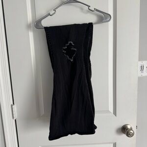 Hollister Black Destroyed Flare Jeans size 10 Short